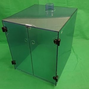 PVC-klar Schutzhaube mit Absaugstutzen