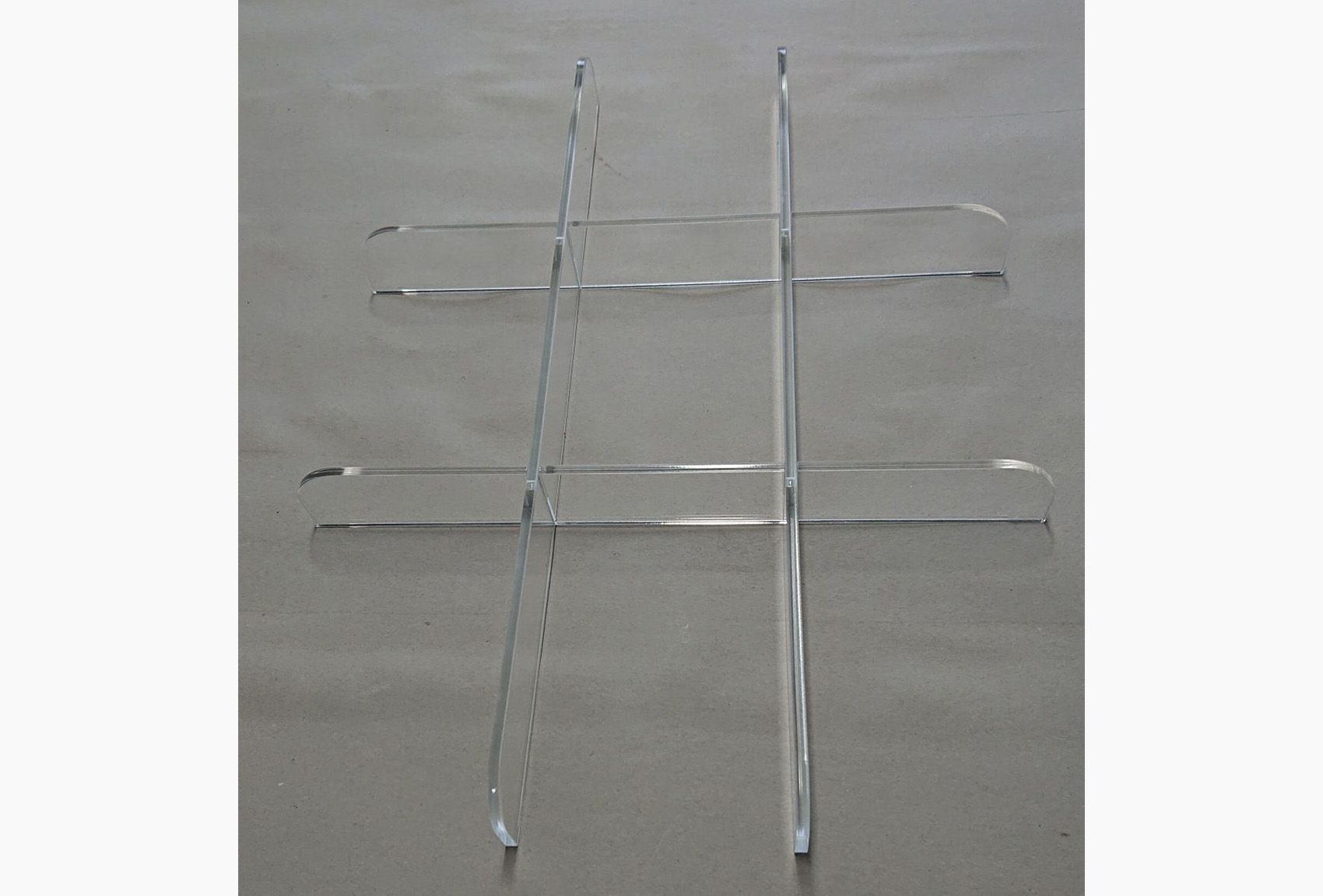 Acrylglastrenner passend für PAX Schrank 3x3 Fächer