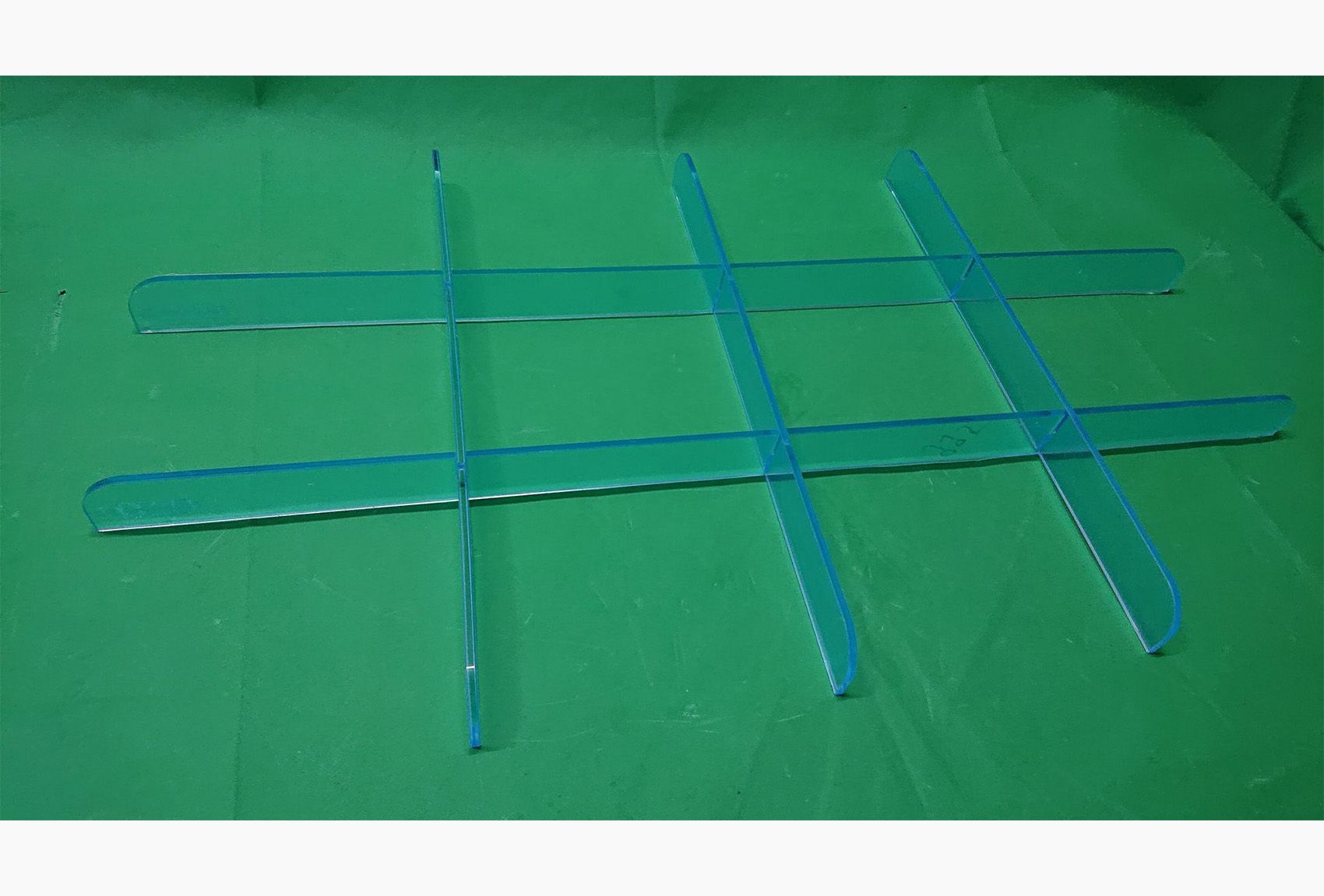 Acrylglastrenner transparent 4x3 Felder