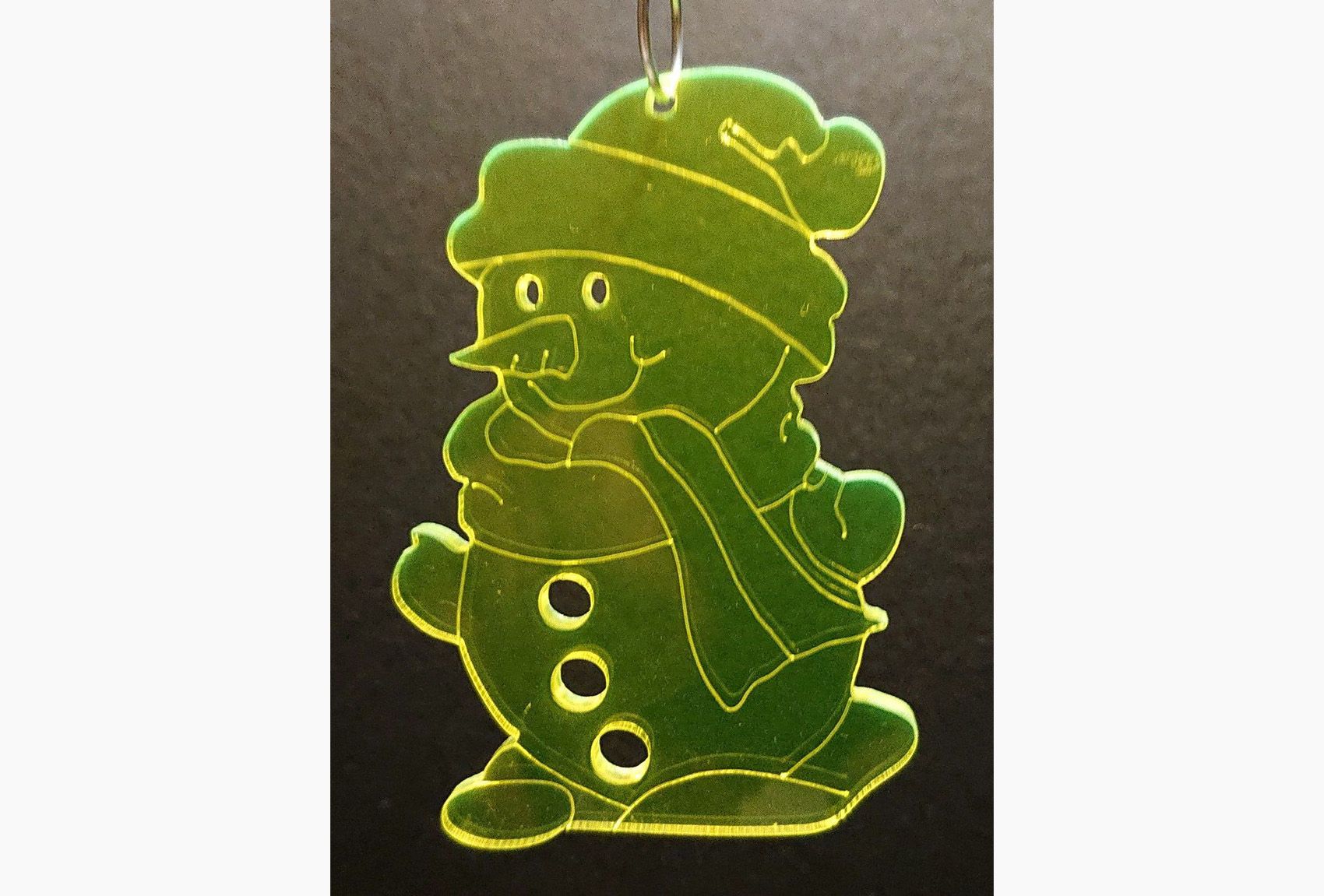 Acrylanhänger Schneemann