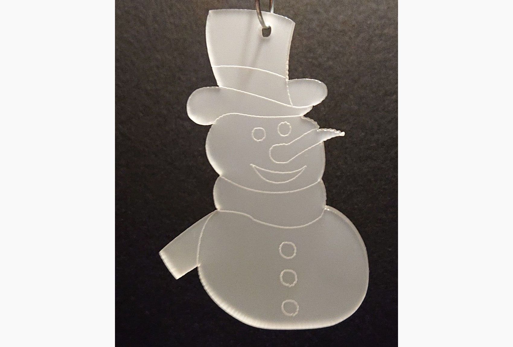 Acrylanhänger Schneemann