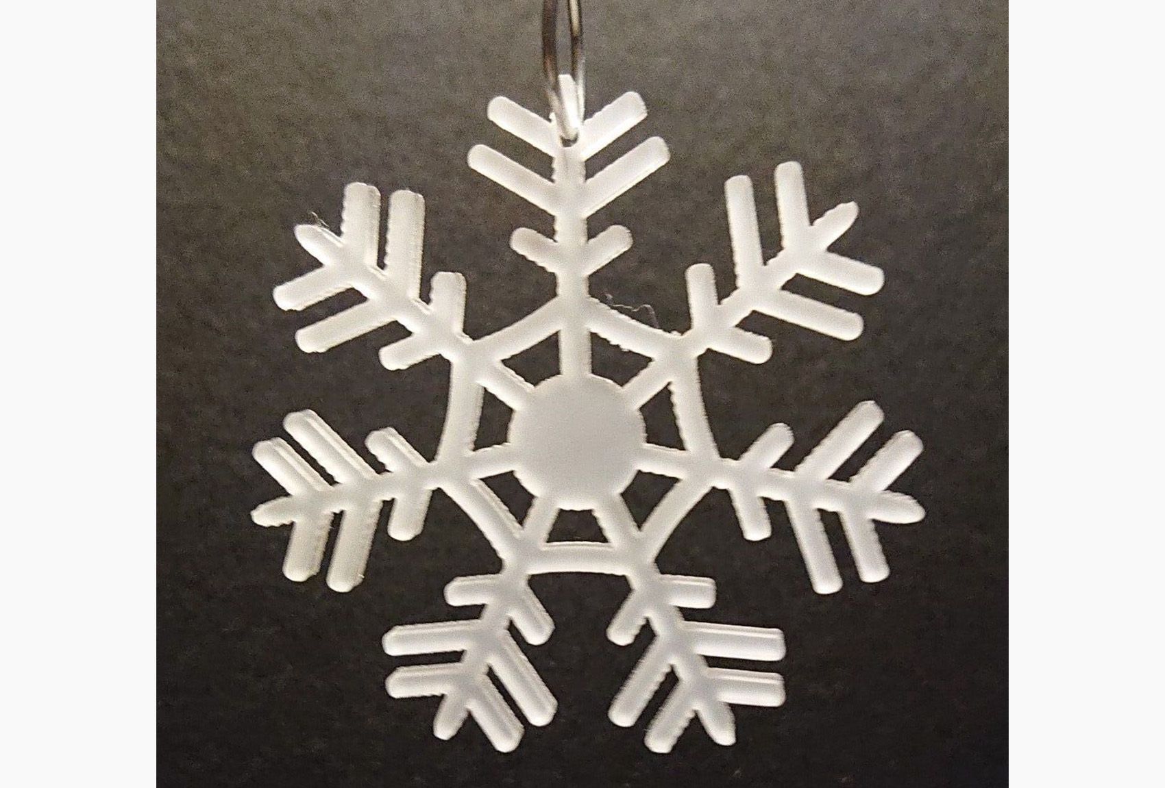 Acrylanhänger Schneeflocke