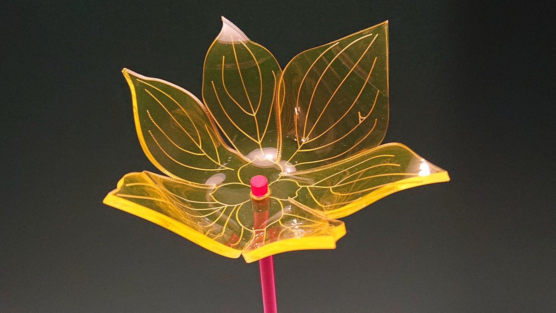 Deko Sonnenfänger Blume gelb